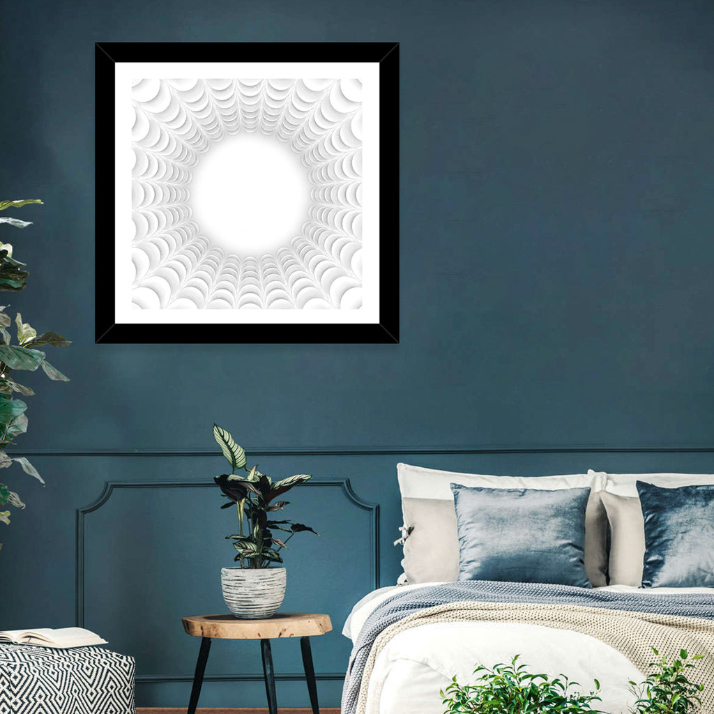 White Bubble Sphere Tunnel Wall Art