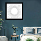 White Bubble Sphere Tunnel Wall Art