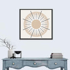 Textured Boho Sunburst Wall Art