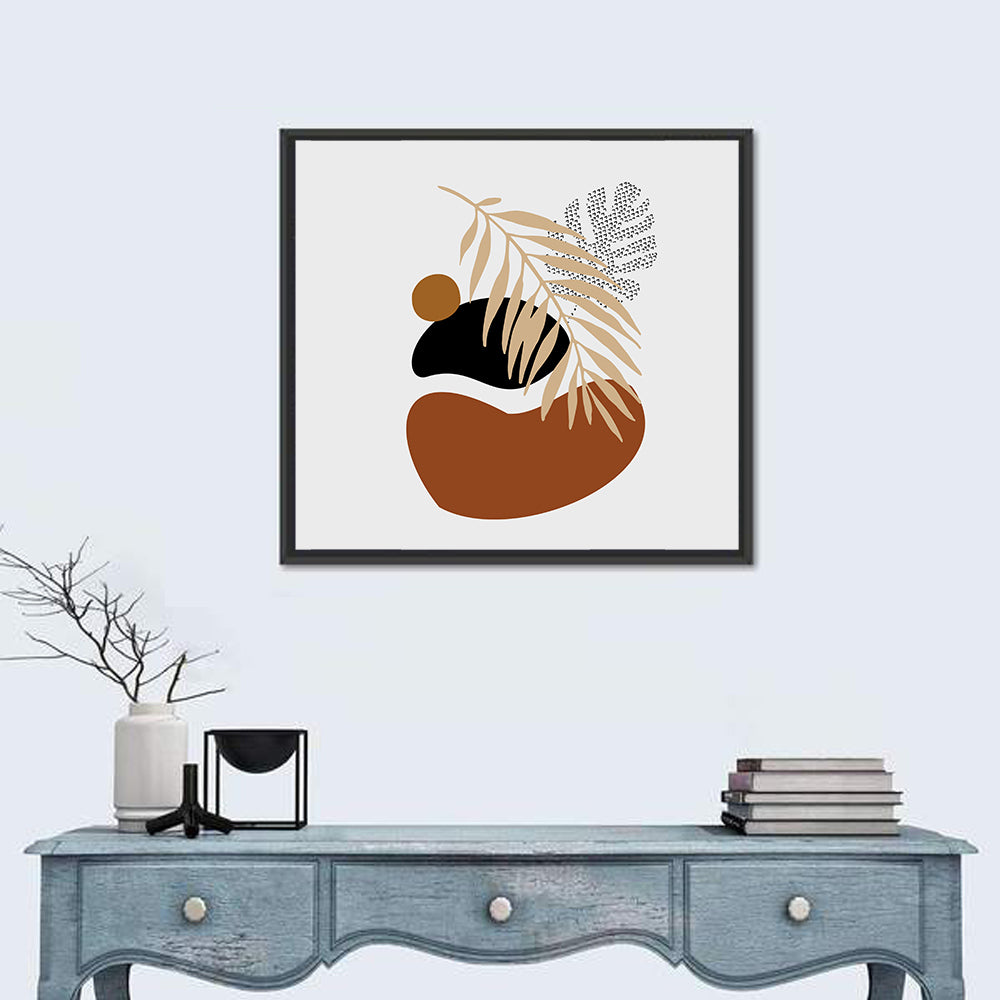 Tropical Stones Palm Leaf Wall Art