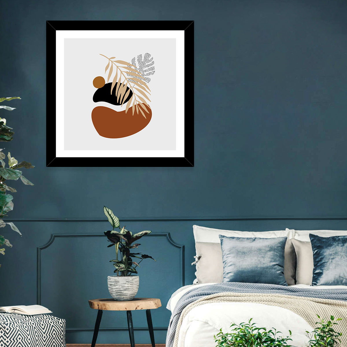 Tropical Stones Palm Leaf Wall Art