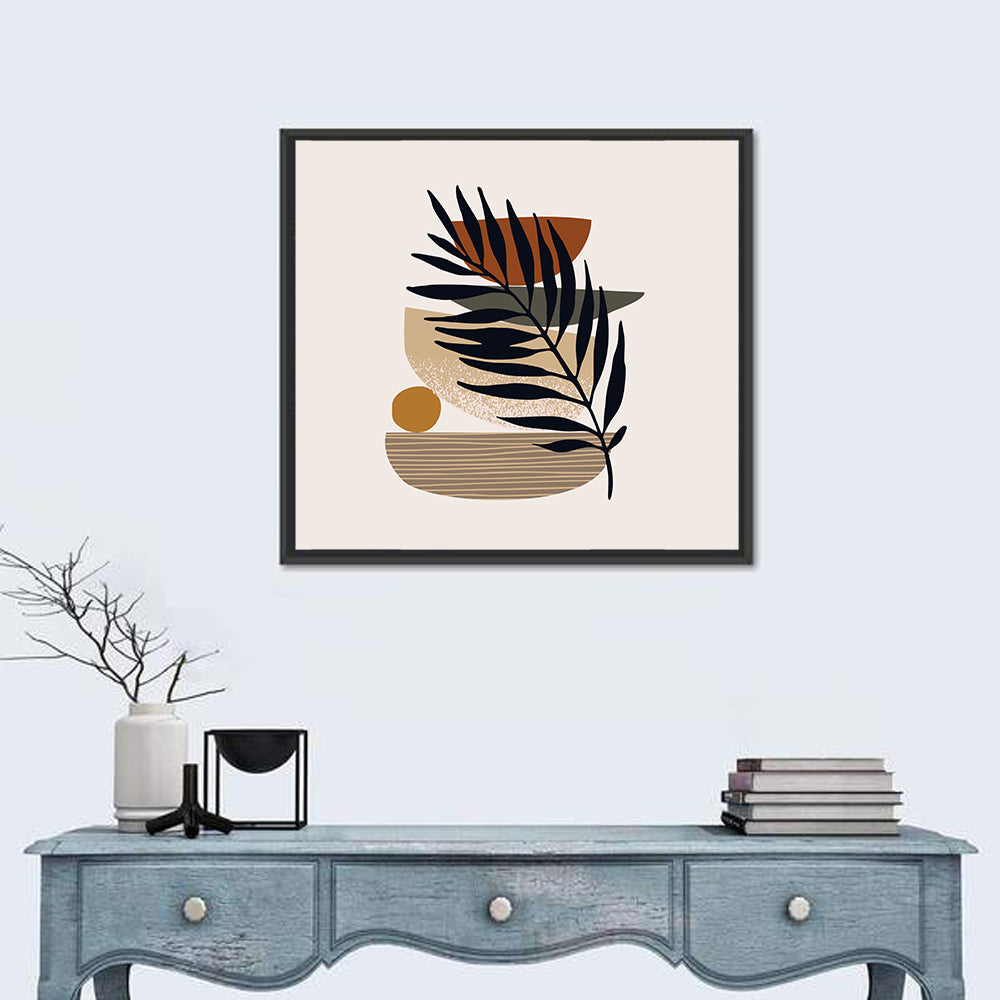 Balanced Palm Leaf Abstract Wall Art