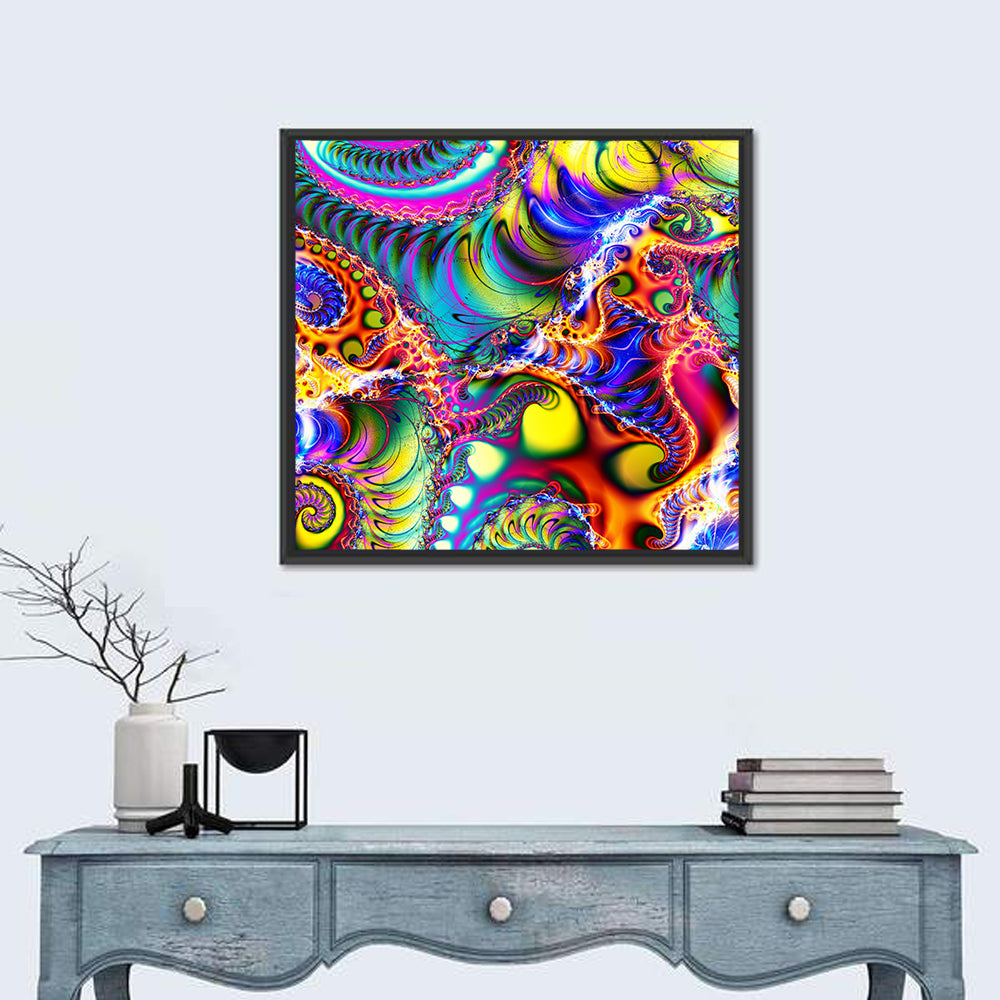 Digital Colored Abstract Wall Art