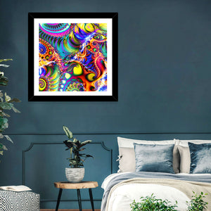 Digital Colored Abstract Wall Art