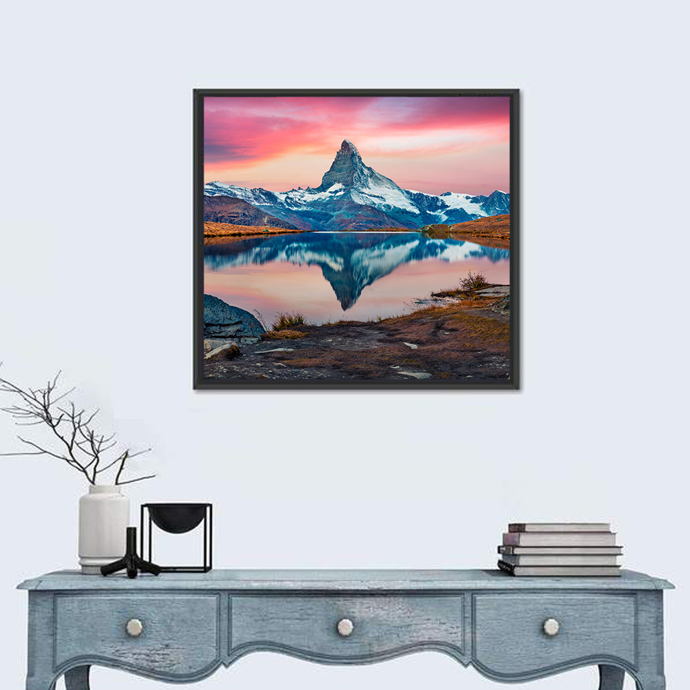 Matterhorn Reflection at Stellisee Wall Art