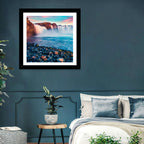 Goðafoss Waterfall at Sunset Wall Art