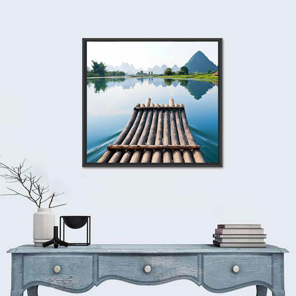 Li River Bamboo Raft, Guilin Wall Art