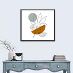 Palm Leaf with Circle Wall Art