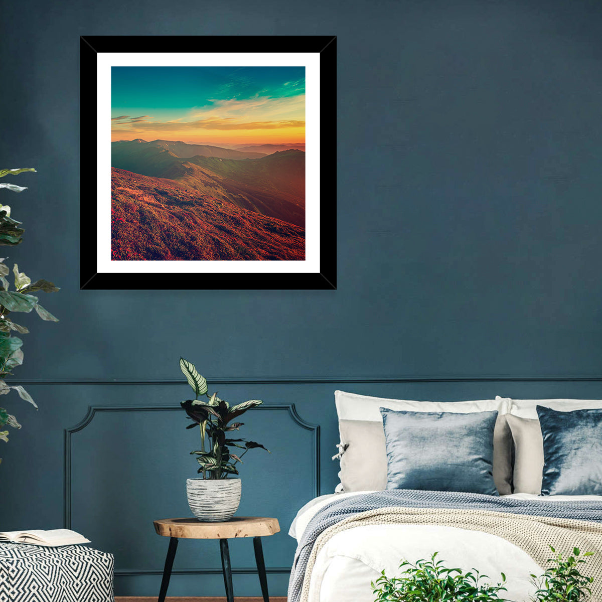 Vivid Mountain Sunrise Wall Art