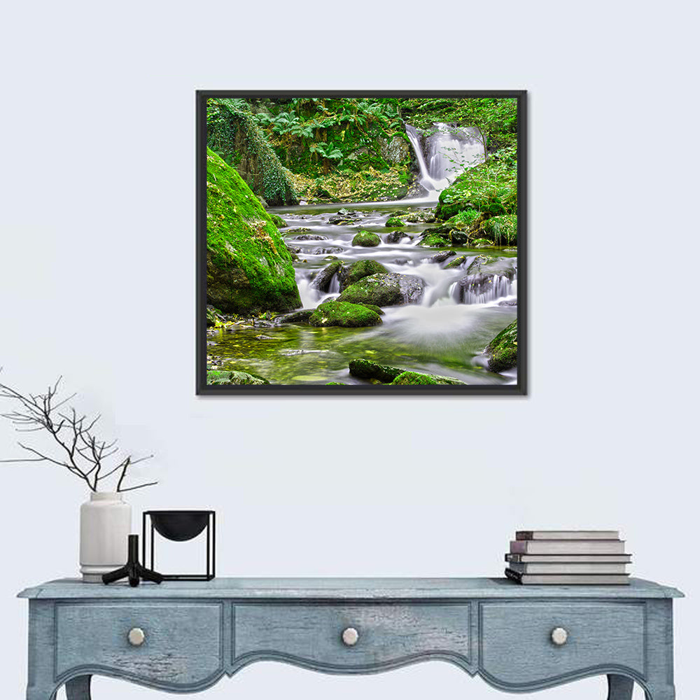 Mossy Forest Stream Wall Art