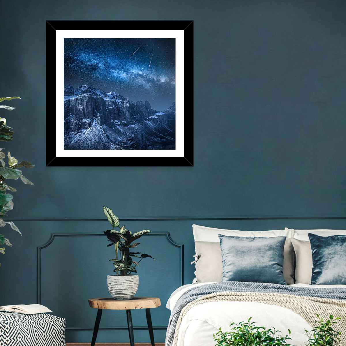 Milky Way Over Snowy Dolomites Wall Art