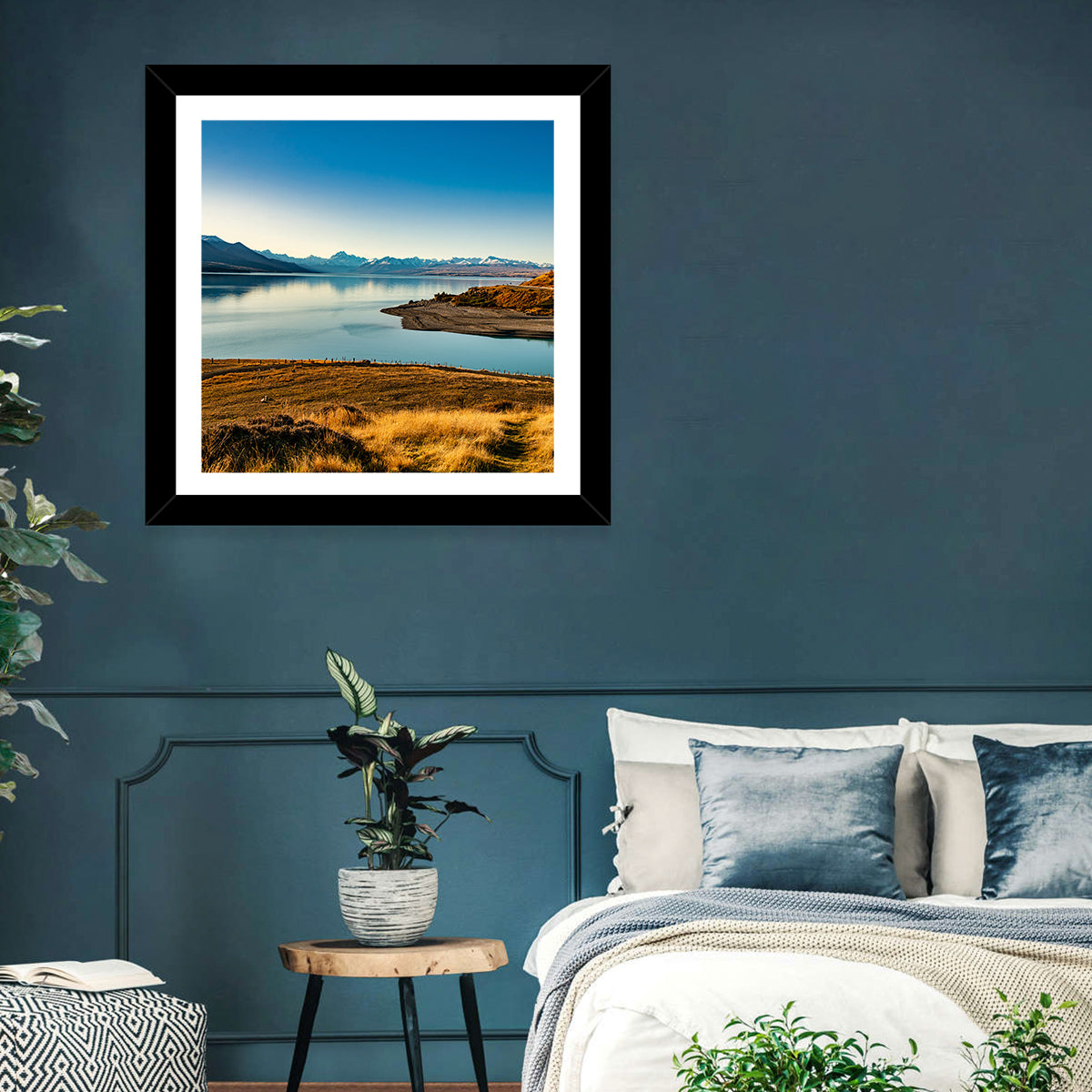 Lake Pukaki Golden Hour with Mount Cook Wall Art