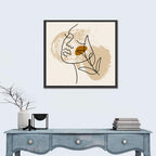 Minimalist Woman Line Portrait Wall Art