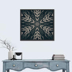 Black Gothic Demon Mandala Wall Art