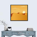 Sunset Over Sand Dunes Wall Art