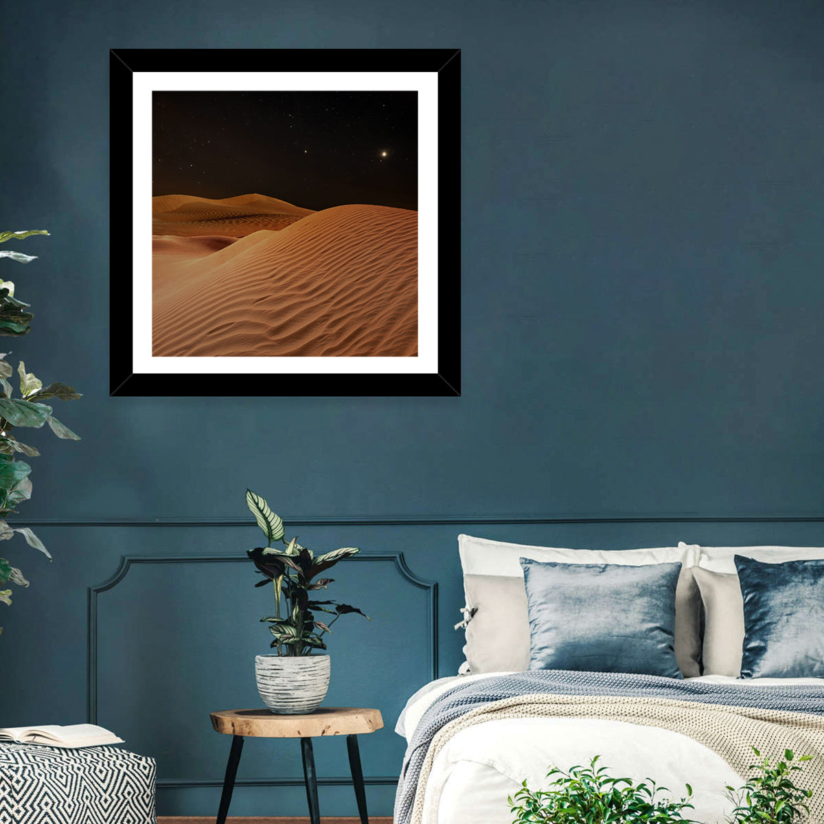 Starry Desert Night Wall Art