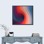 Gradient Wave Vortex Wall Art