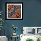 Rhythmic Dot River Wall Art
