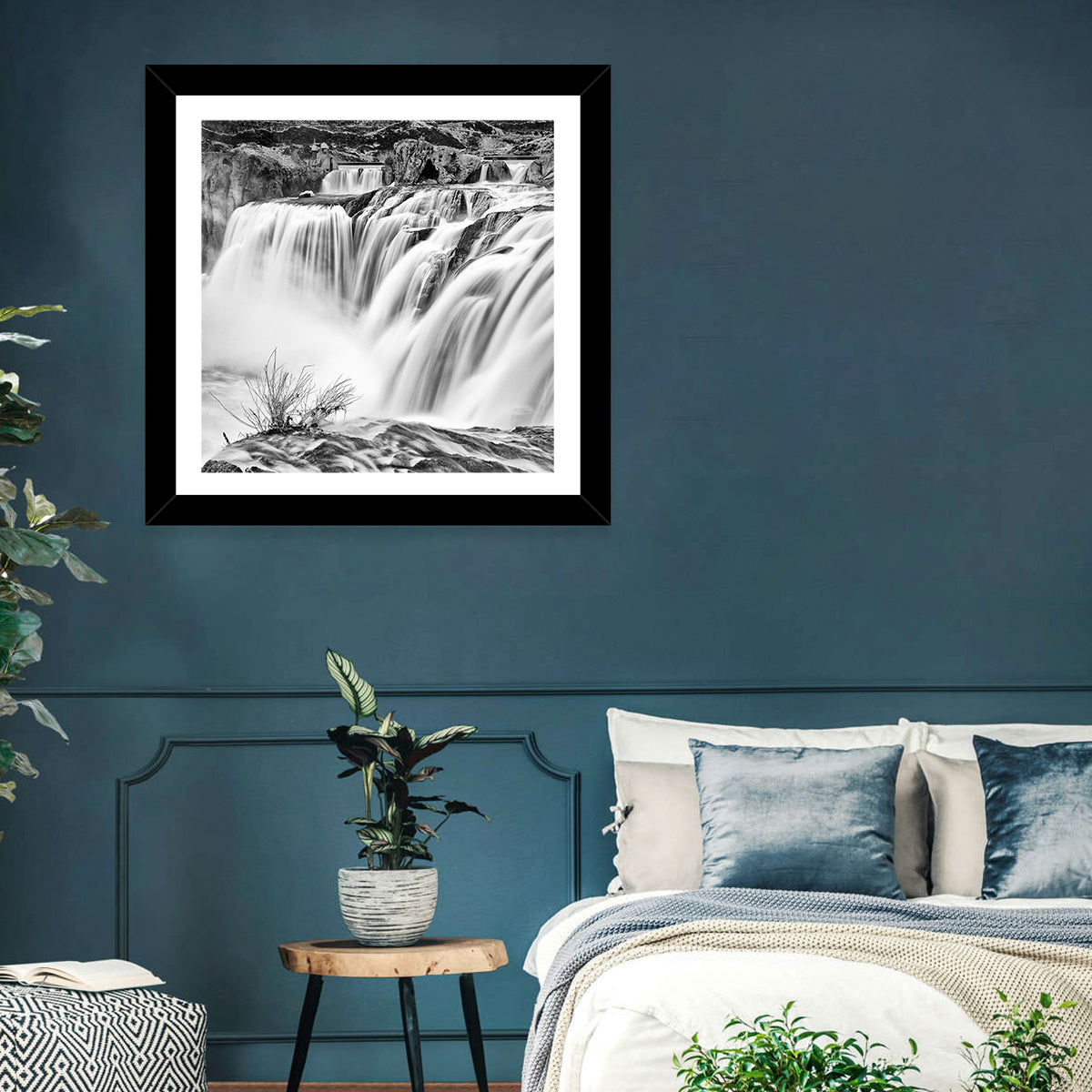 Shoshone Falls, Twin Falls Wall Art in a room, square