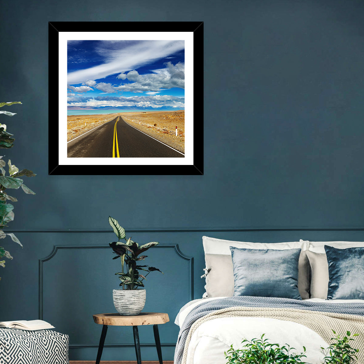 Road to Viedma Lake, Patagonia Wall Art in a room, square