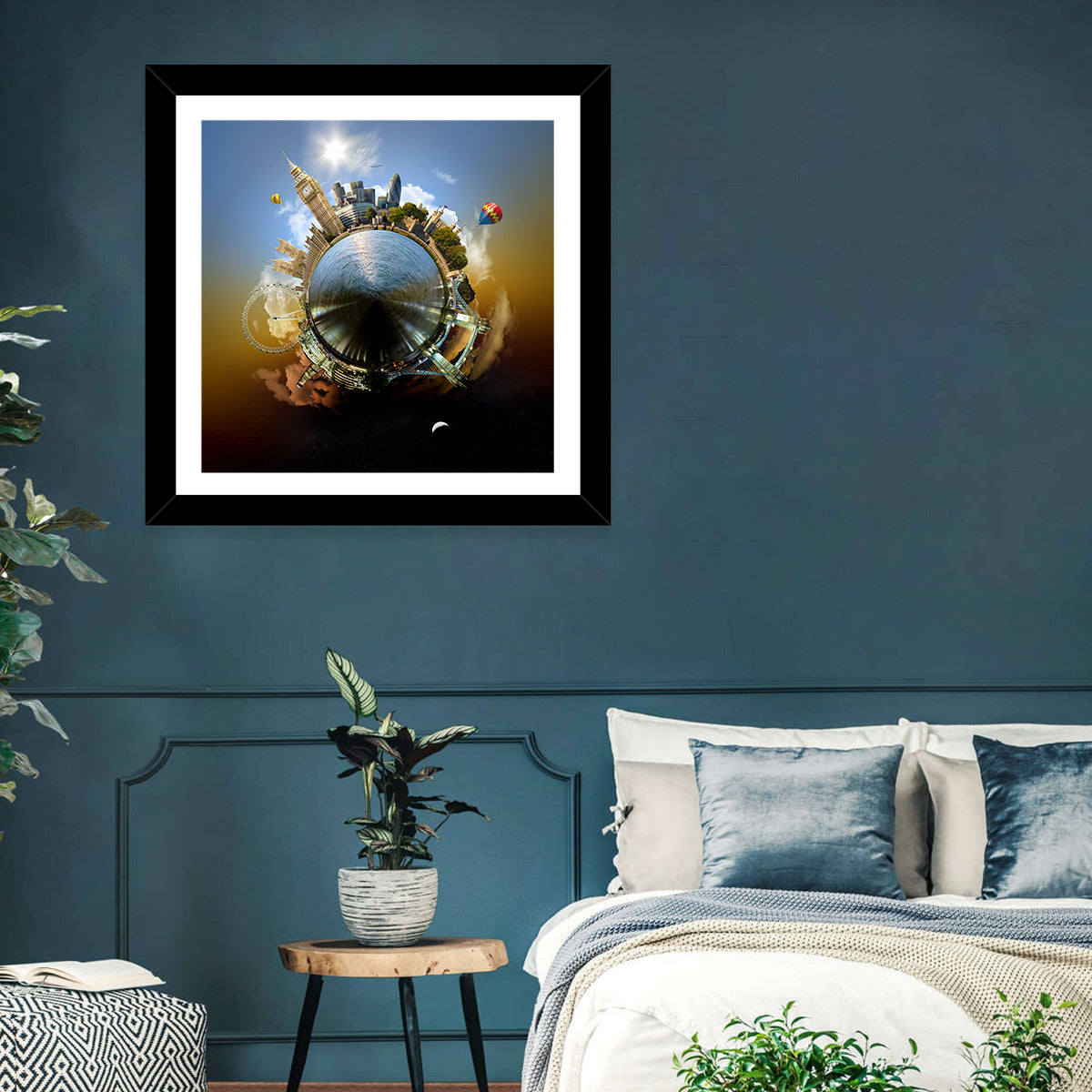 Miniature Planet London Skyline Wall Art