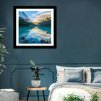 Lake Louise Sunrise Reflection Wall Art