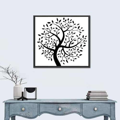 Black Tree Silhouette Wall Art