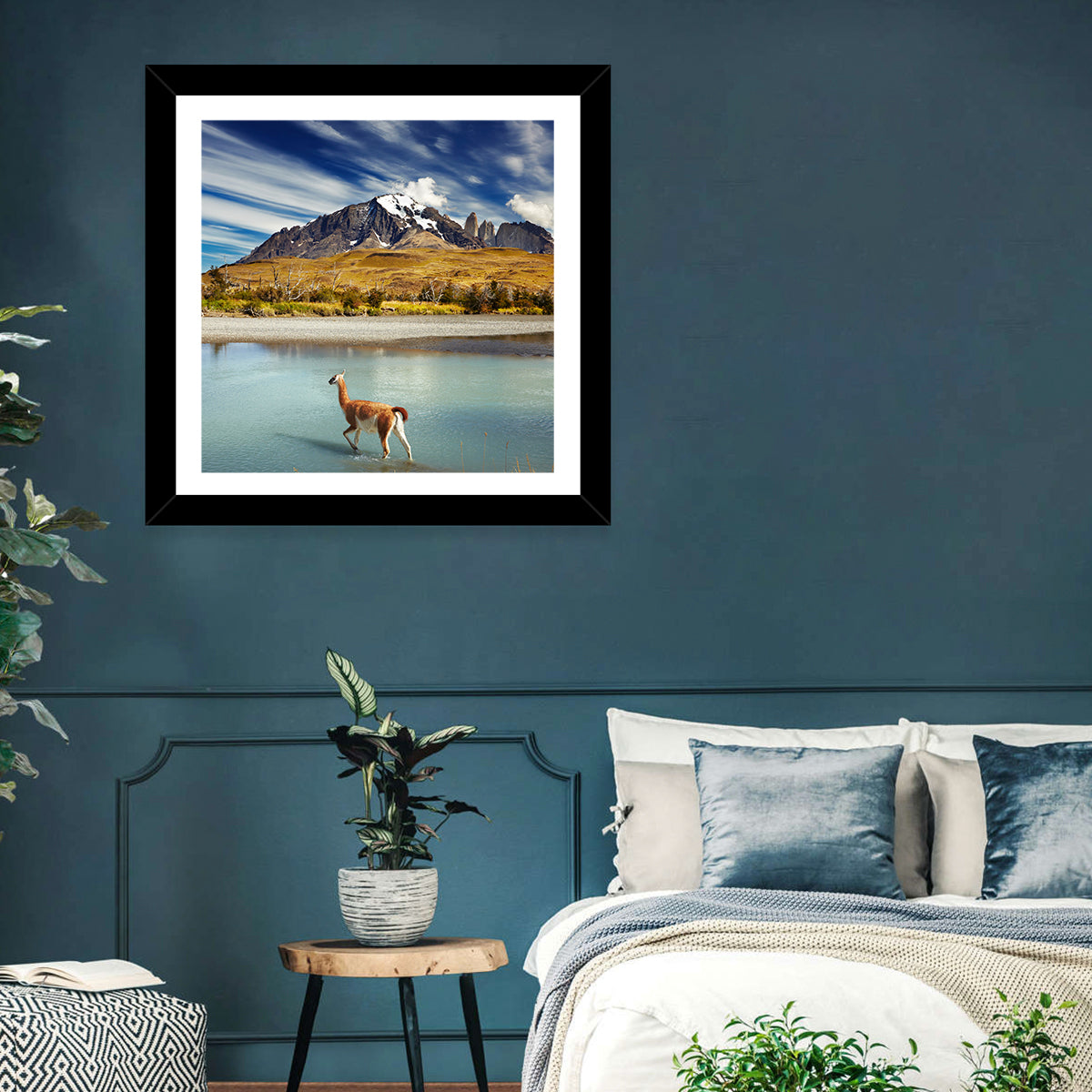 Torres Del Paine, Patagonia Wall Art in a room, square