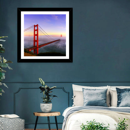 Foggy Golden Gate Bridge Wall Art
