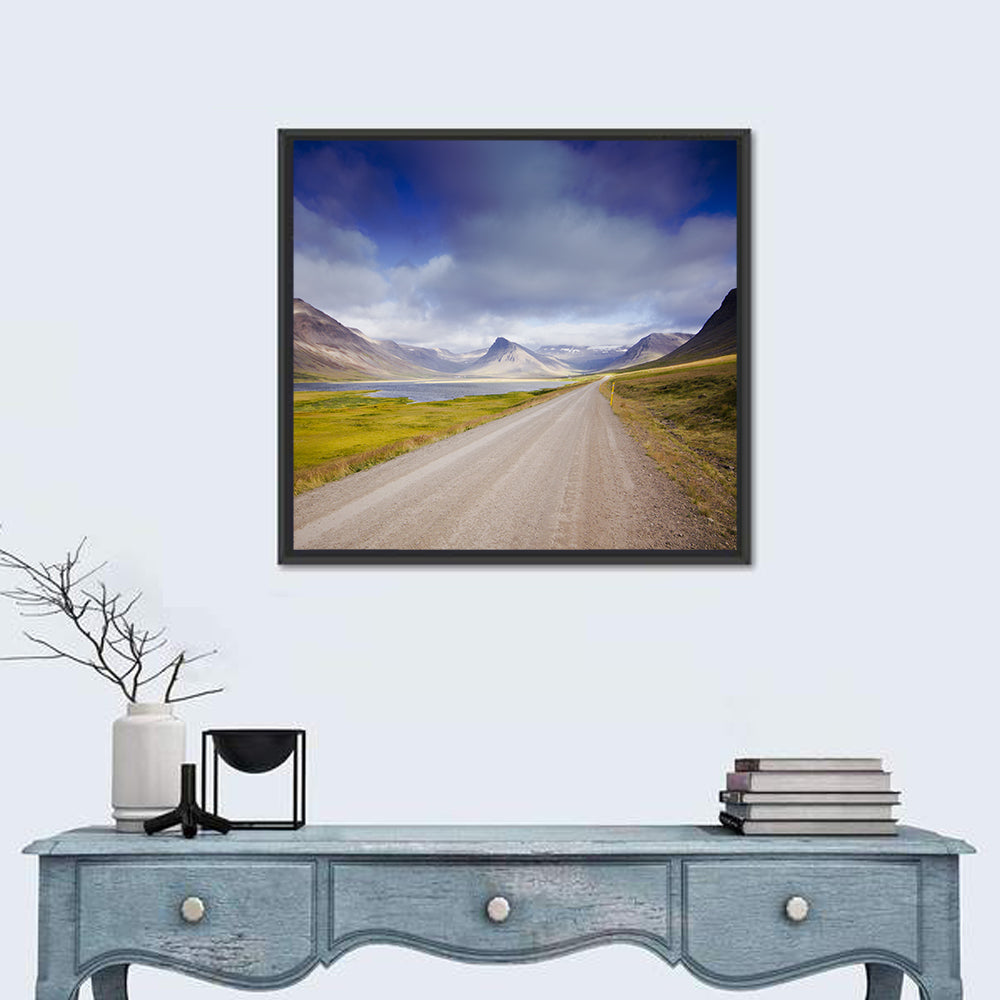 Iceland Gravel Road Landscape Wall Art