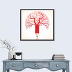 Knowledge Tree Pencil Illustration Wall Art