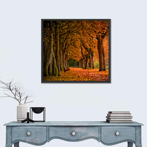 Forest Autumn Pathway Wall Art