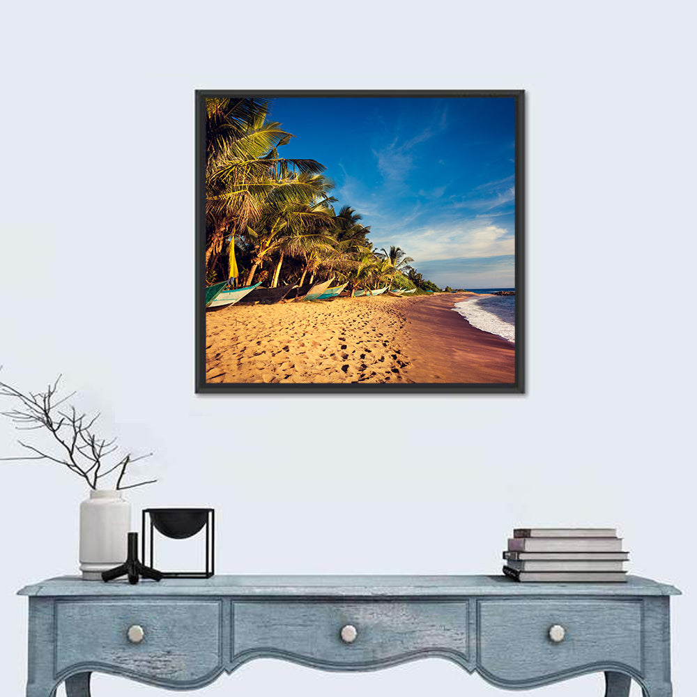 Mirissa Beach Morning Light Wall Art
