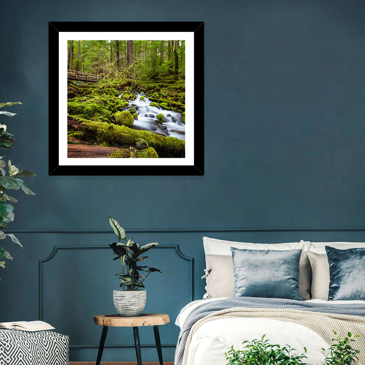 Cascade Forest Stream Wall Art