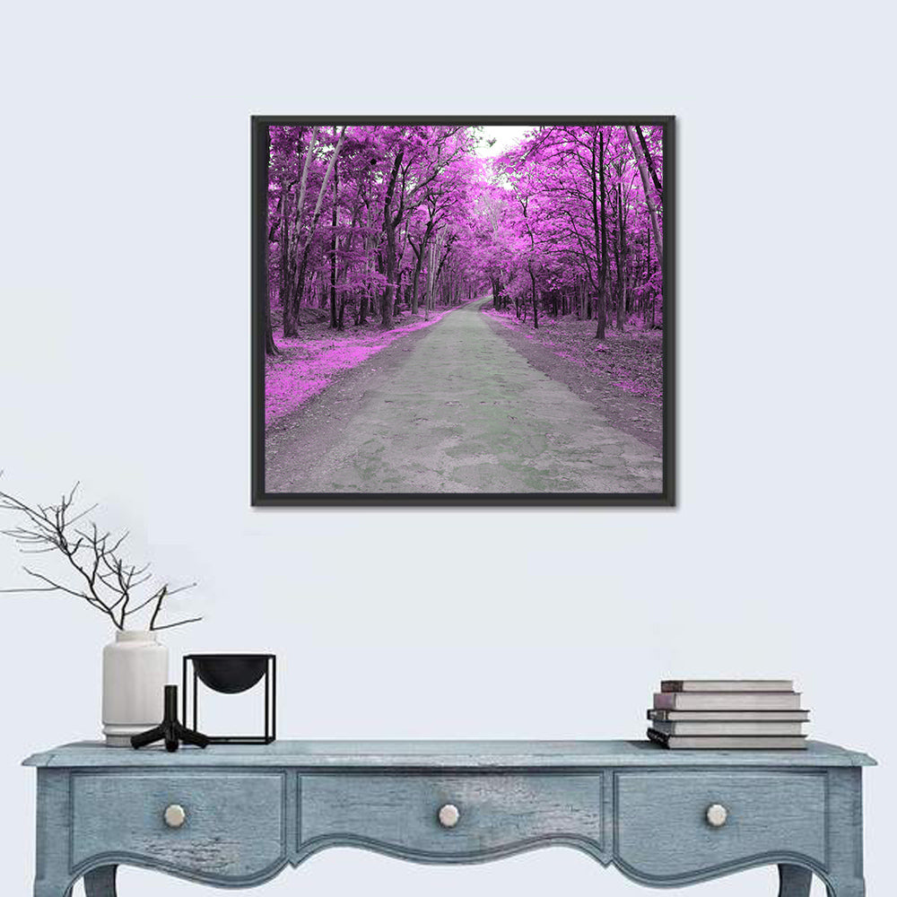 Autumn Forest Road Wall Art