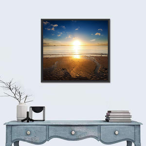 Sea Beach Sunrise Wall Art