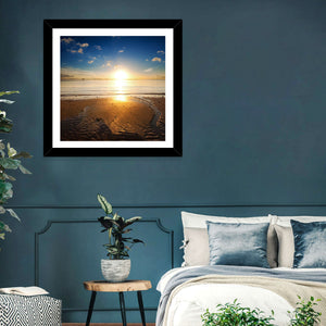 Sea Beach Sunrise Wall Art