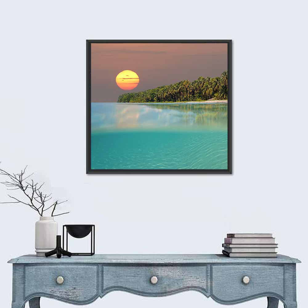 Split-level Caribbean Sunset Wall Art
