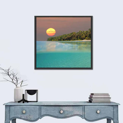 Caribbean Sea Sunset Wall Art