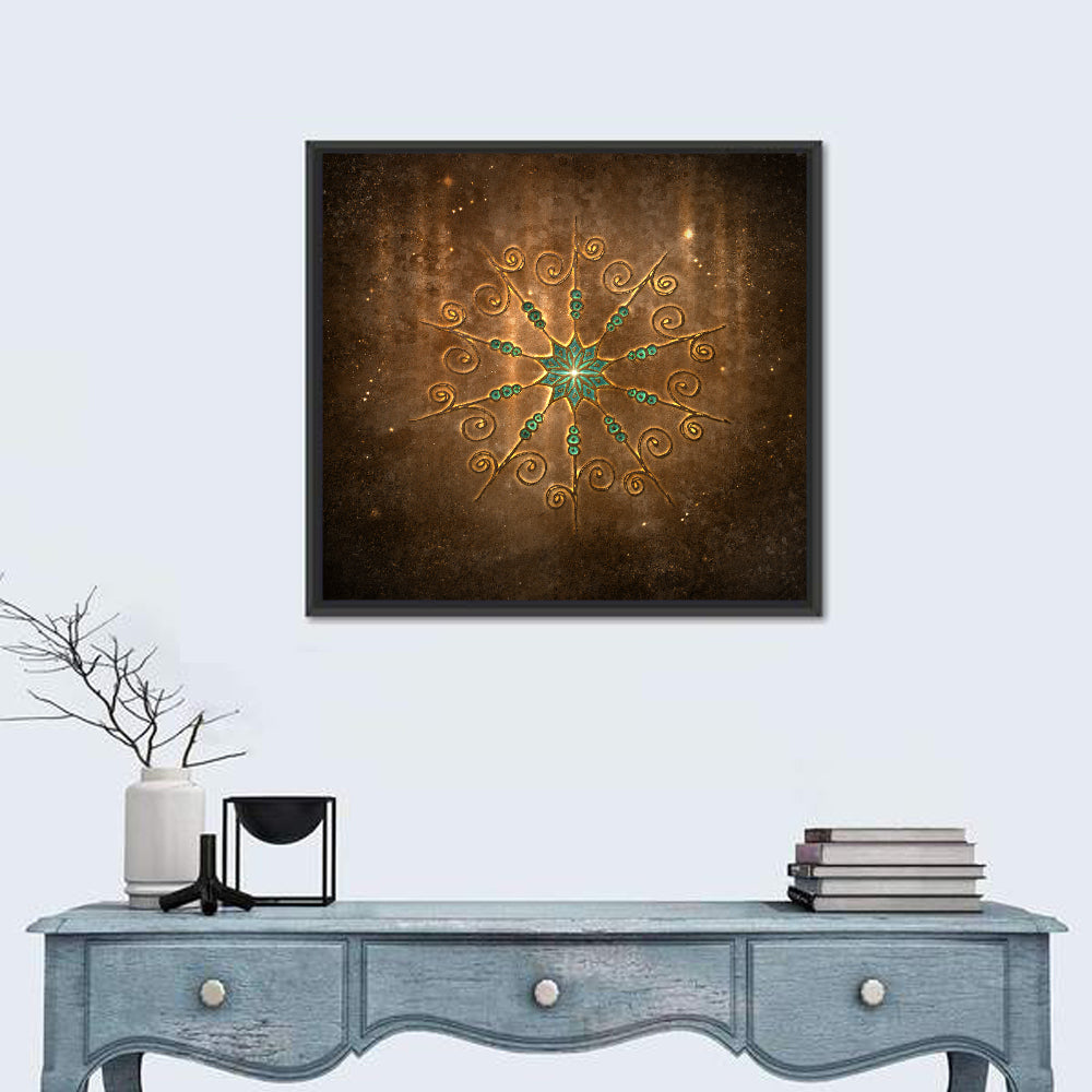 Celestial Twelve-point Mandala Star Wall Art