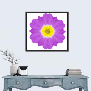 Kaleidoscopic Primrose Flower Wall Art