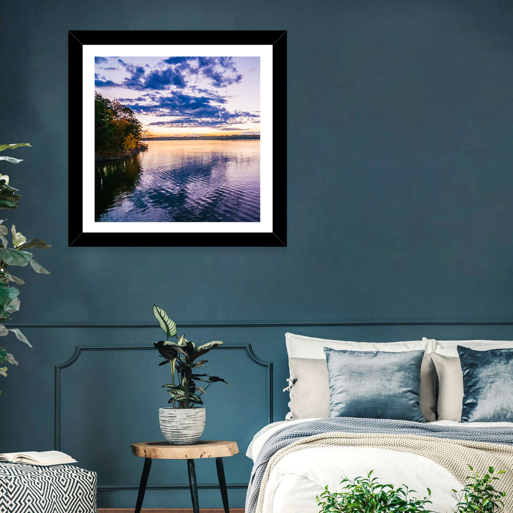Lake Wylie Sunset Reflection Wall Art