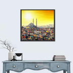 Fatih Mosque at Sunset Wall Art