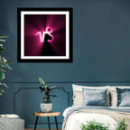 Glowing Capricorn Symbol Wall Art