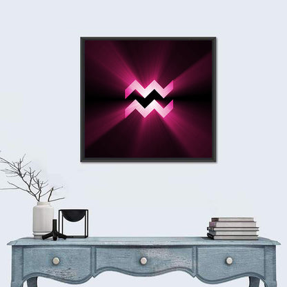 Aquarius Symbol Wall Art