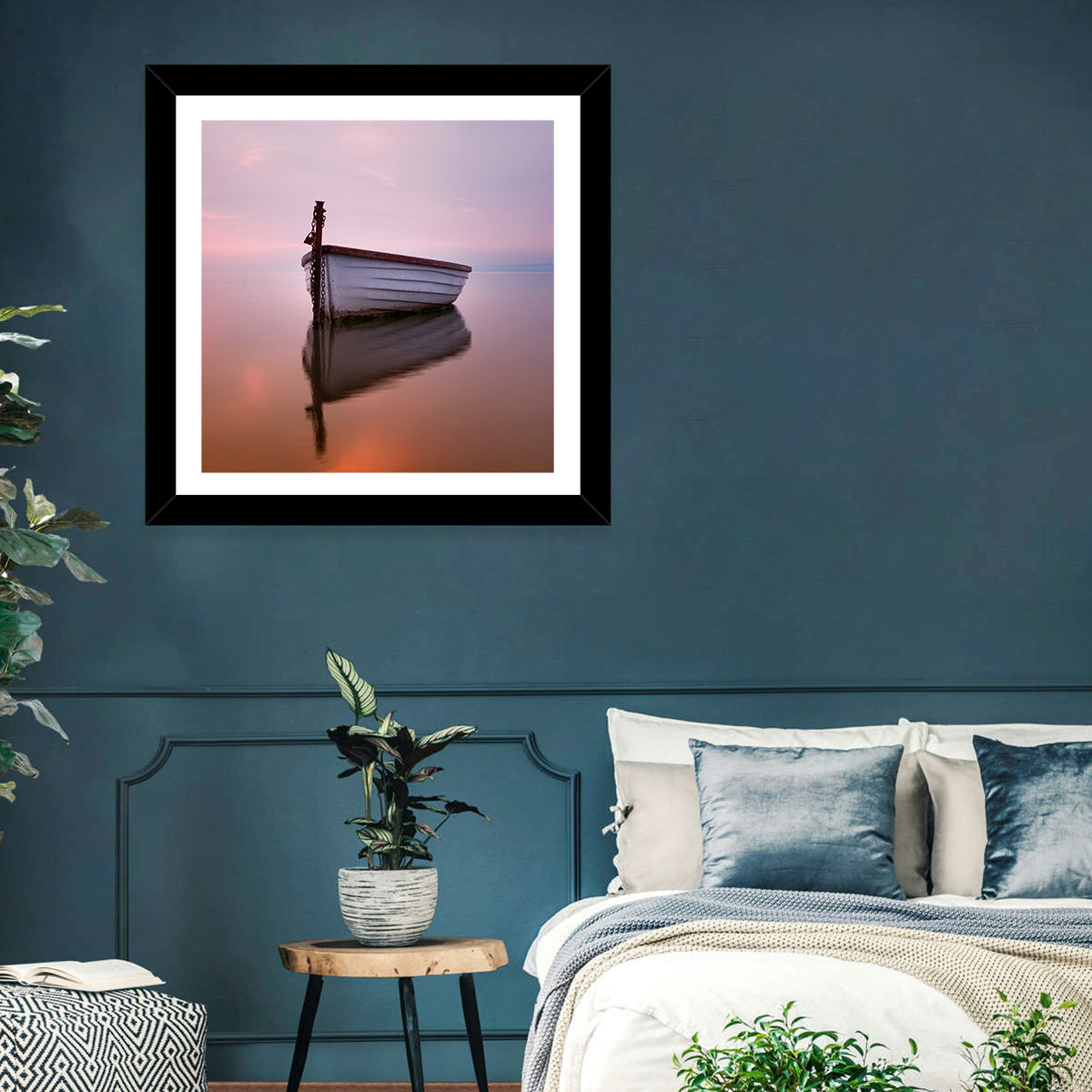 Boat Reflection Wall Art