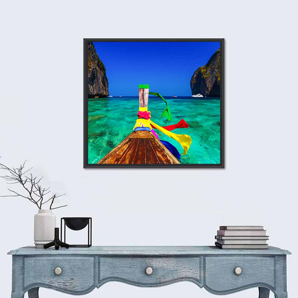 Maya Bay Boat Wall Art