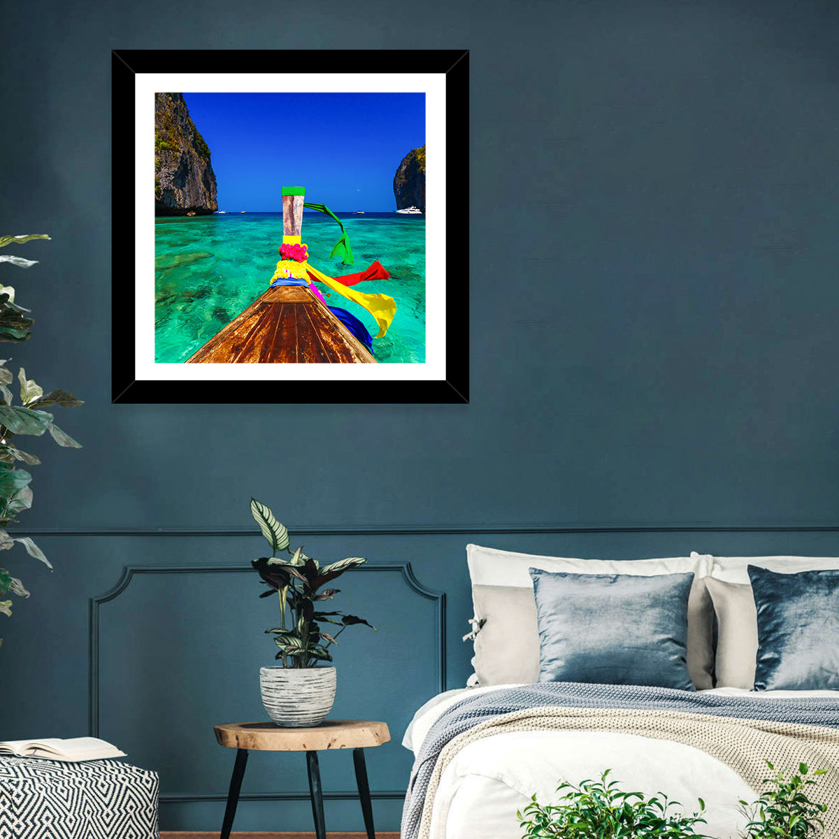 Maya Bay Boat Wall Art