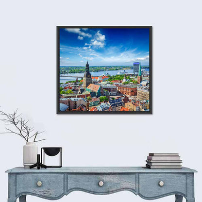 Riga Cityscape Wall Art