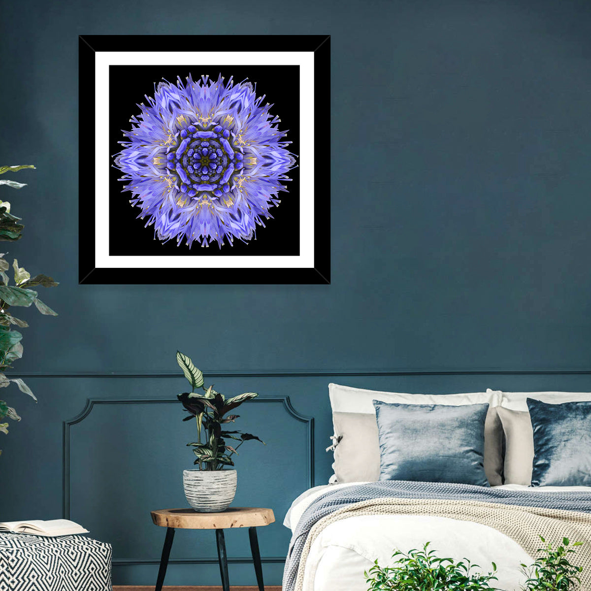 Mandala Cornflower Wall Art